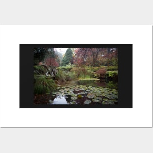 Tranquil Japanese Rain Garden Posters and Art